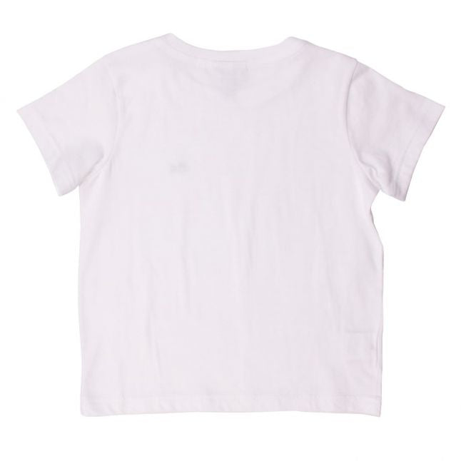 Boys White Basic S/s Tee