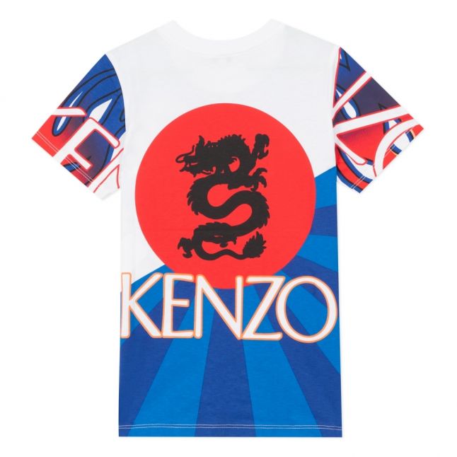 Boys Blue/White Jim Dragon S/s T Shirt