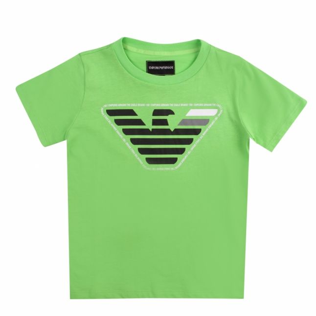 Boys Green Branded Eagle S/s T Shirt