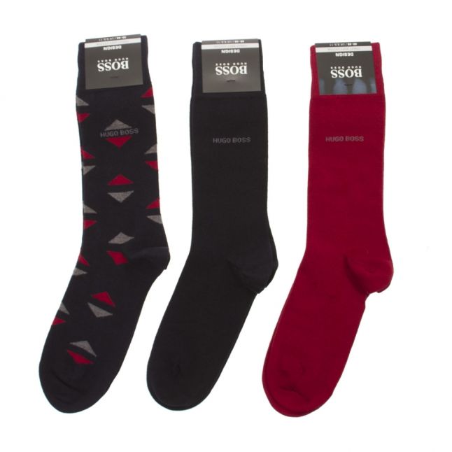 Mens Dark Blue 3 Pack Socks Gift Set