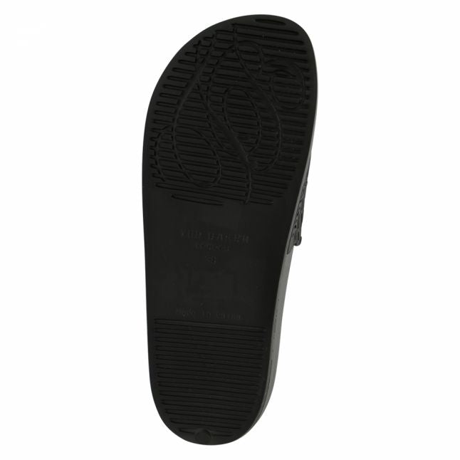 Womens Black Issley Bow Slides