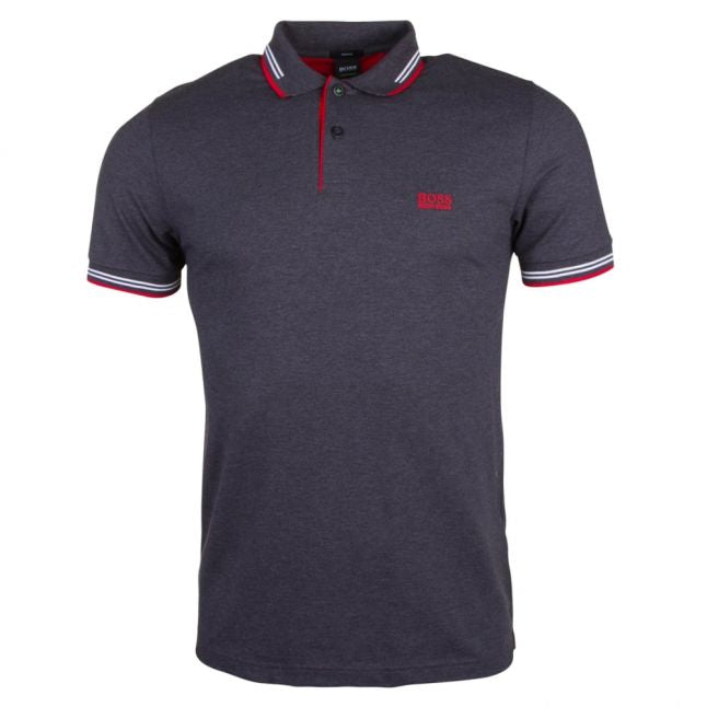 Athleisure Mens Charcoal Paul Slim S/s Polo shirt