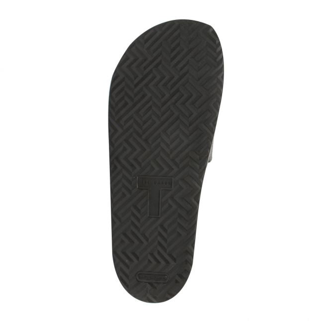 Mens Black Rastal Branded Slides