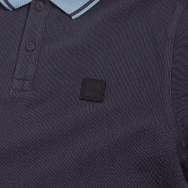 Casual Mens Dark Blue Prim Tipped S/s Polo Shirt