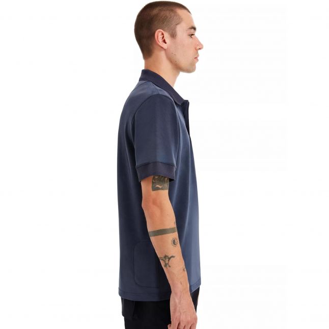 Mens Navy Roydon Soft S/s Polo