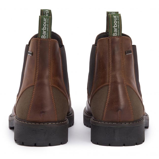 Mens Teak Patton Chelsea Boots