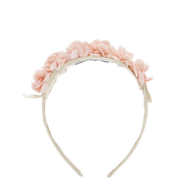 Girls Nude Pink Flower Headband