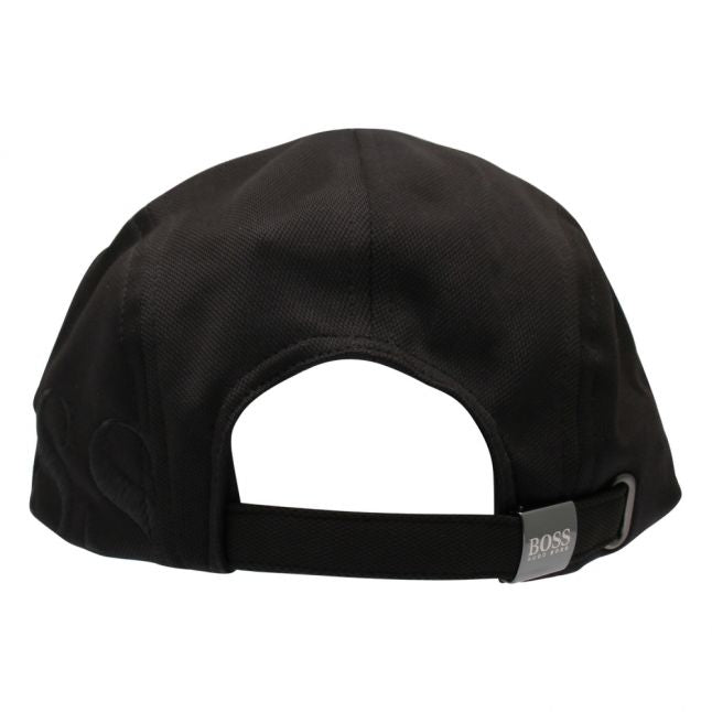 Athleisure Mens Black Cap-Cut Cap