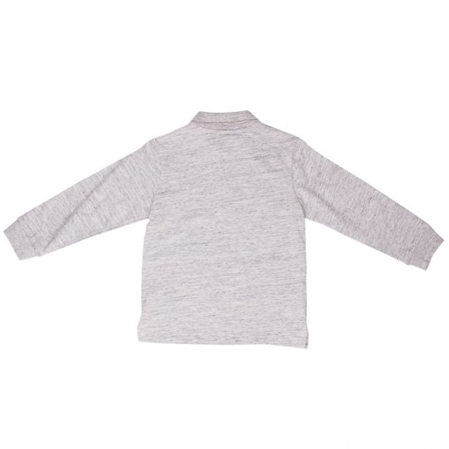 Boys Silver L/s Polo Shirt