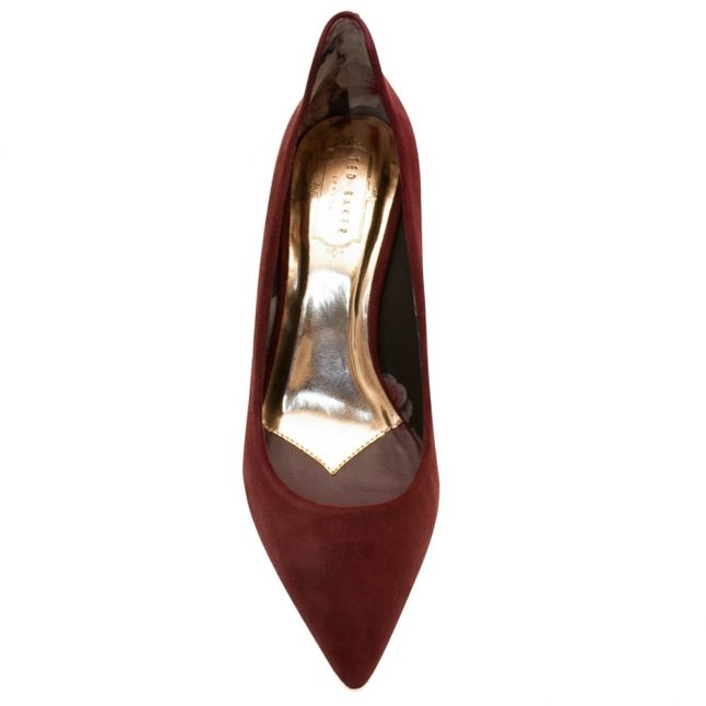 Womens Burgundy Vyixin Suede Court