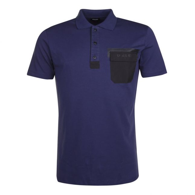 Mens Blue T-Temp S/s Polo Shirt