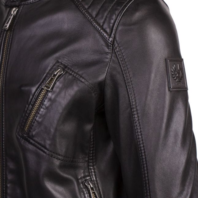 Mens Belstaff Black V Racer 2.0 Leather Jacket