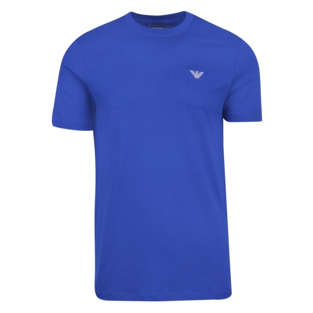 Mens Blue Small Logo S/s T Shirt