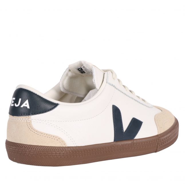 Mens White/Nautico/Bark Volley Trainers