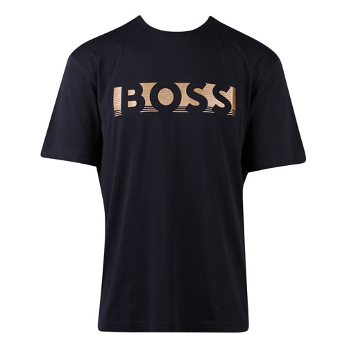 Mens Dark Blue Tee 1 Degrade Logo S/s T Shirt