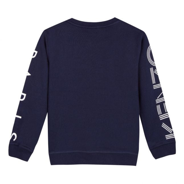 Boys Navy Fantastic Logo Sweat Top