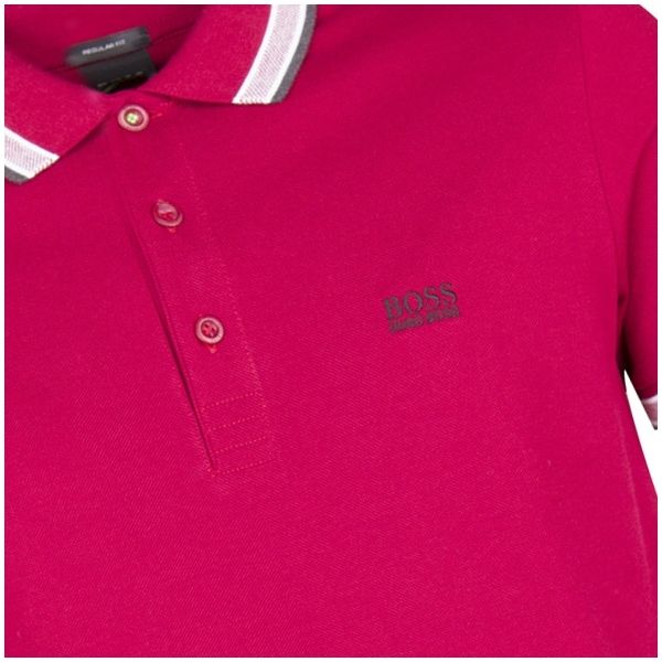 Athleisure Mens Dark Red Paddy Regular Fit S/s Polo Shirt