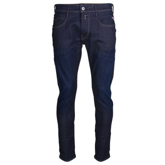 Mens Blue Anbass Hyperflex Slim Fit Jeans