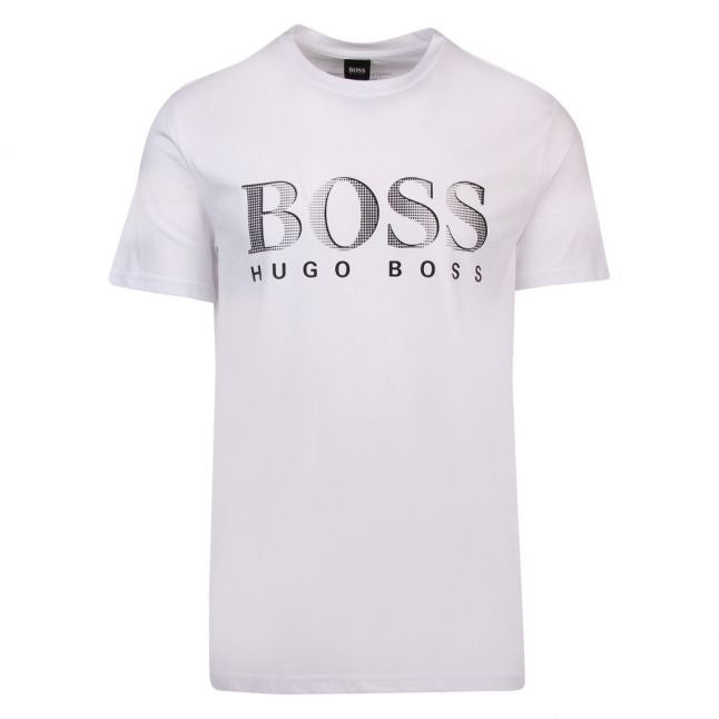 Mens White Big Logo Beach Regular Fit S/s T Shirt