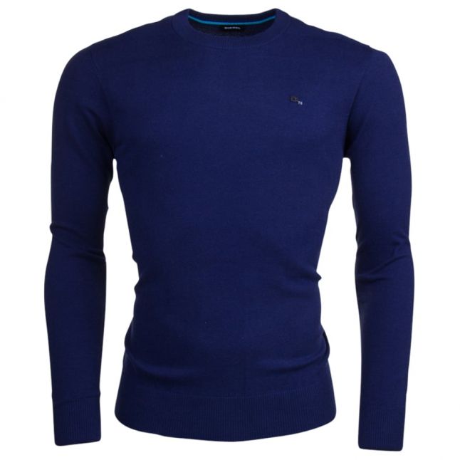 Mens Blue K-Pablo Crew Knitted Jumper