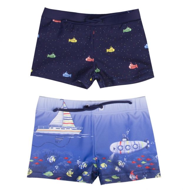 Infant Blue 2 Pack Swim Shorts