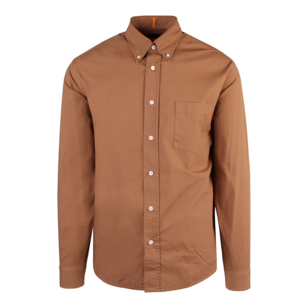 Mens Open Beige Lambey L/s Shirt