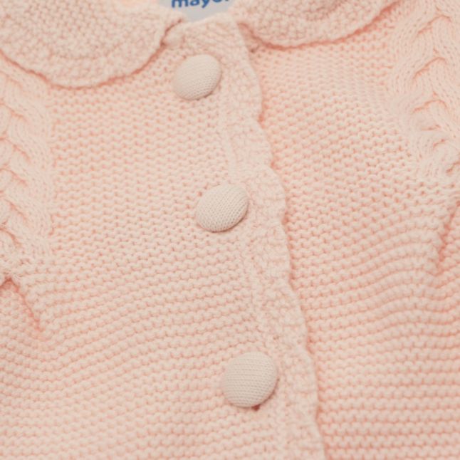 Infant Rose Knitted Long Cardigan