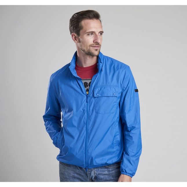 Mans Royal Blue Scarp Casual Jacket