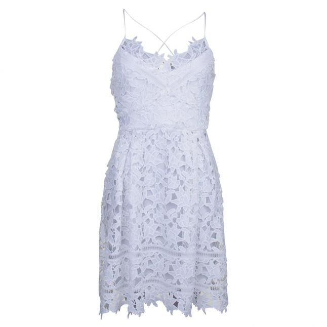 Womens Cloud Dancer Viclarna Lace Strap Dress