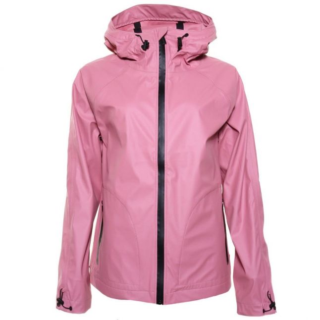 Womens Rhodonite Pink Rubberised Windcheater Jacket