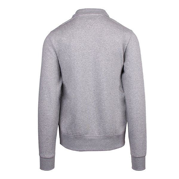 Mens Grey Heather Logo Half Zip Sweatshirt