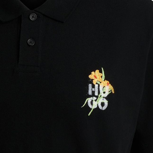 Mens Black Diblospol S/s Polo Shirt