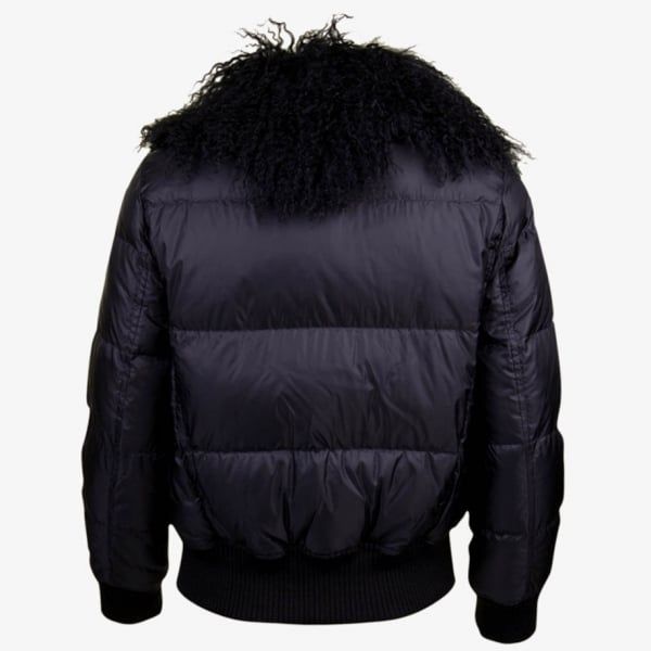 Womens Black Mongolian Puffer Jacket