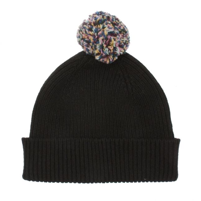 Black Colour Pom Beanie Hat