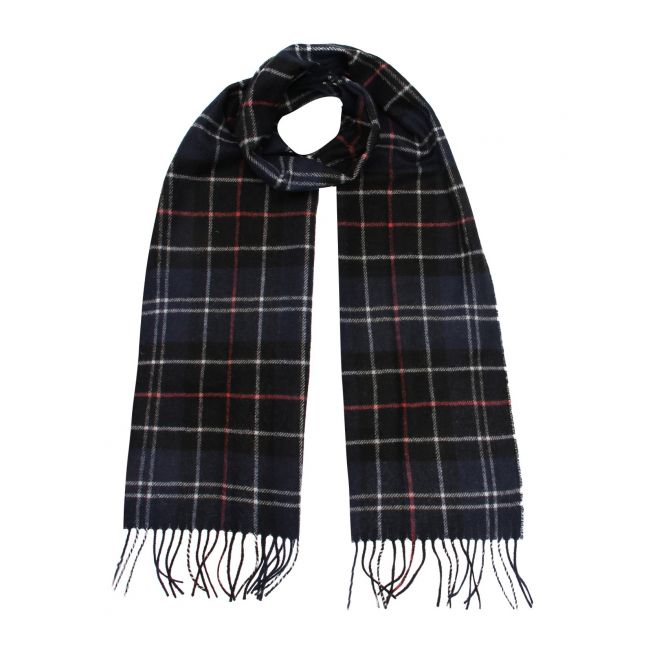 Navy/Red Tartan Lambswool Scarf