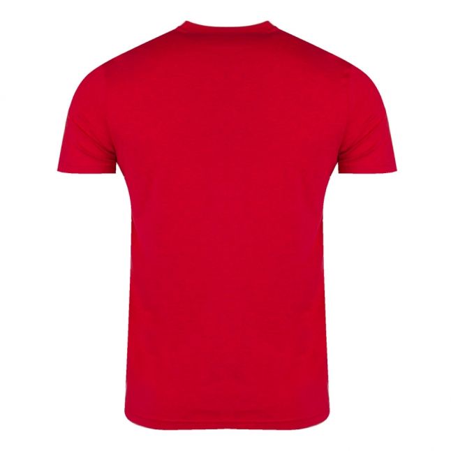 Mens Red Mel Logo Arm S/s T Shirt