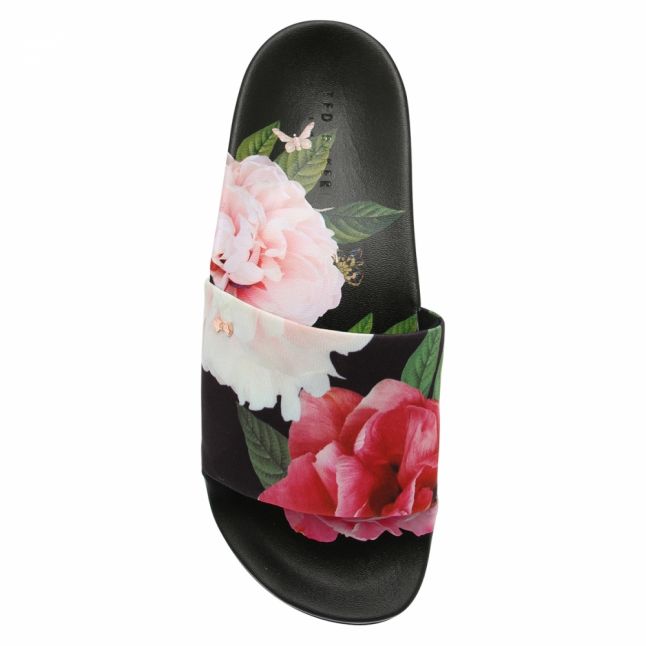 Womens Magnificent Black Avelini Printed Slides