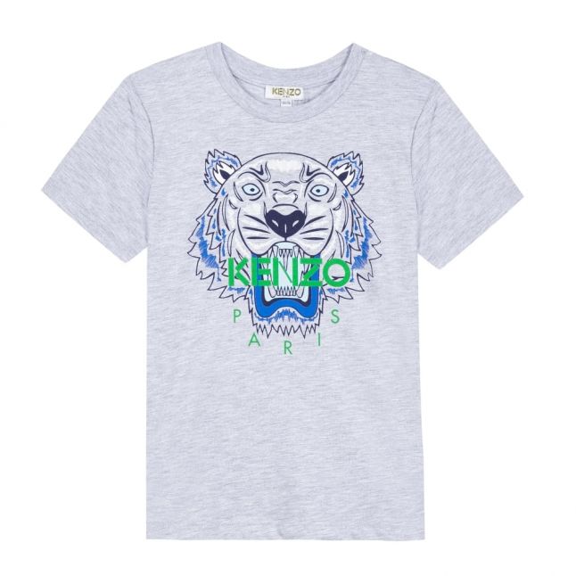 Boys Marl Grey Tiger JB 1 Bis S/s T Shirt