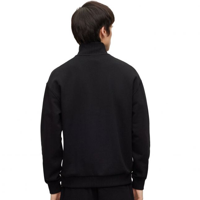 Mens Black Dutzagata Half Zip Sweat