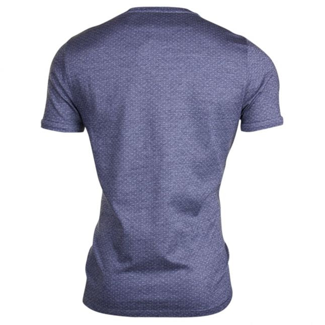 Mens Navy Vue Jacquard S/s T Shirt