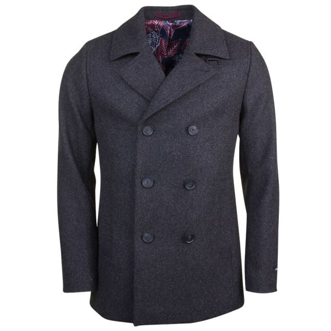 Mens Charcoal Zachary Wool Peacoat