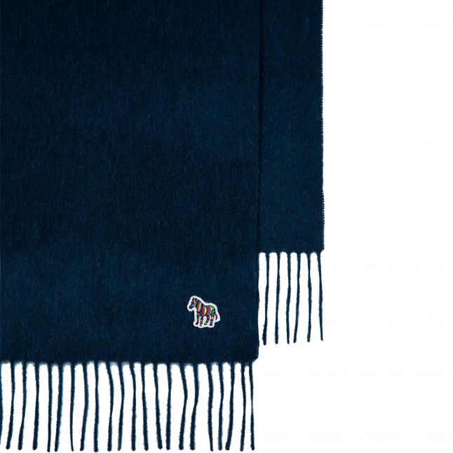 Mens Paul Smith Navy Zebra Scarf