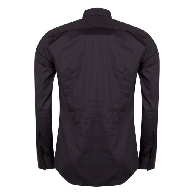 Mens Black Kason Slim Fit L/s Shirt