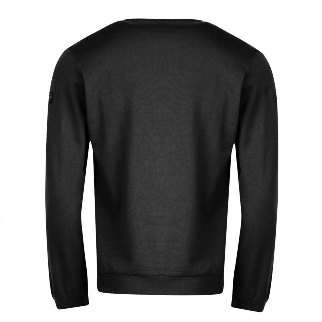 Paul & Shark Mens Black Chest Logo Crew Sweat Top