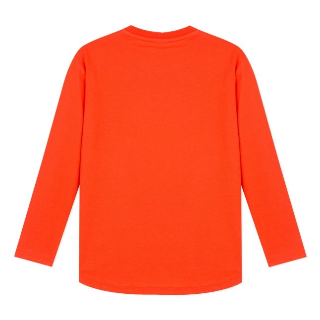 Junior Orange Tiger Japanese L/s T Shirt