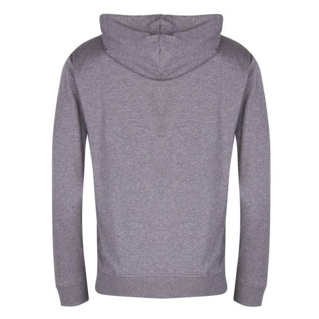 Mens Medium Grey Hooded Block Zip-Through Sweat Top