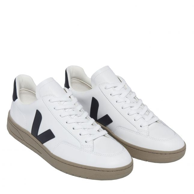 Mens Extra White/Black/Dune V-12 Trainers