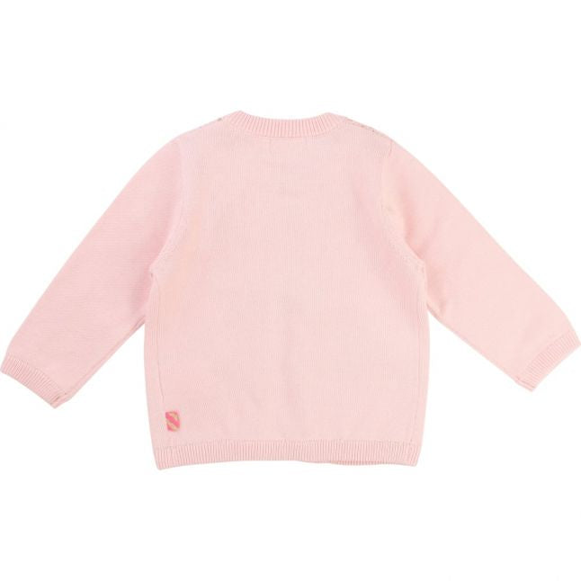 Girls Pink Baby Knit Cardigan