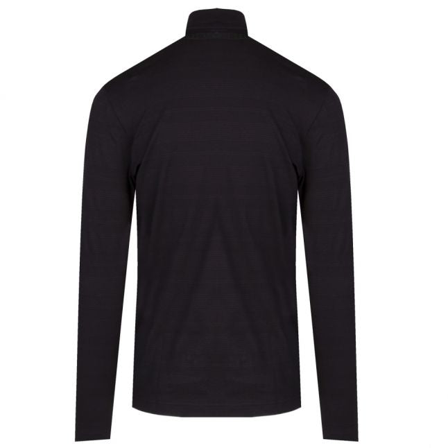 Athleisure Mens Black Piraq Zip Collar L/s T Shirt