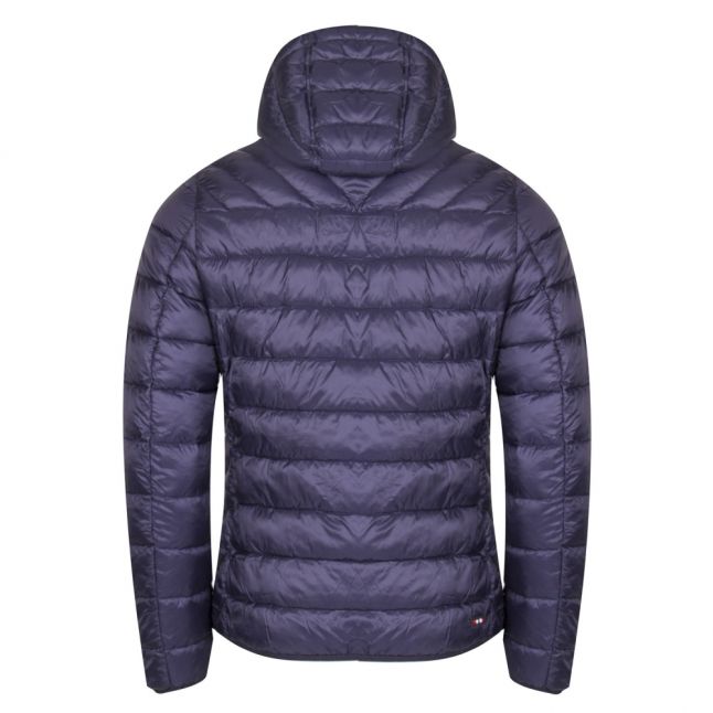 Mens Blue Marine Aerons Padded Hooded Jacket